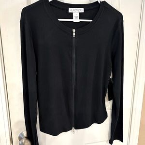 Planet Gold juniors top, black, size L, NWT